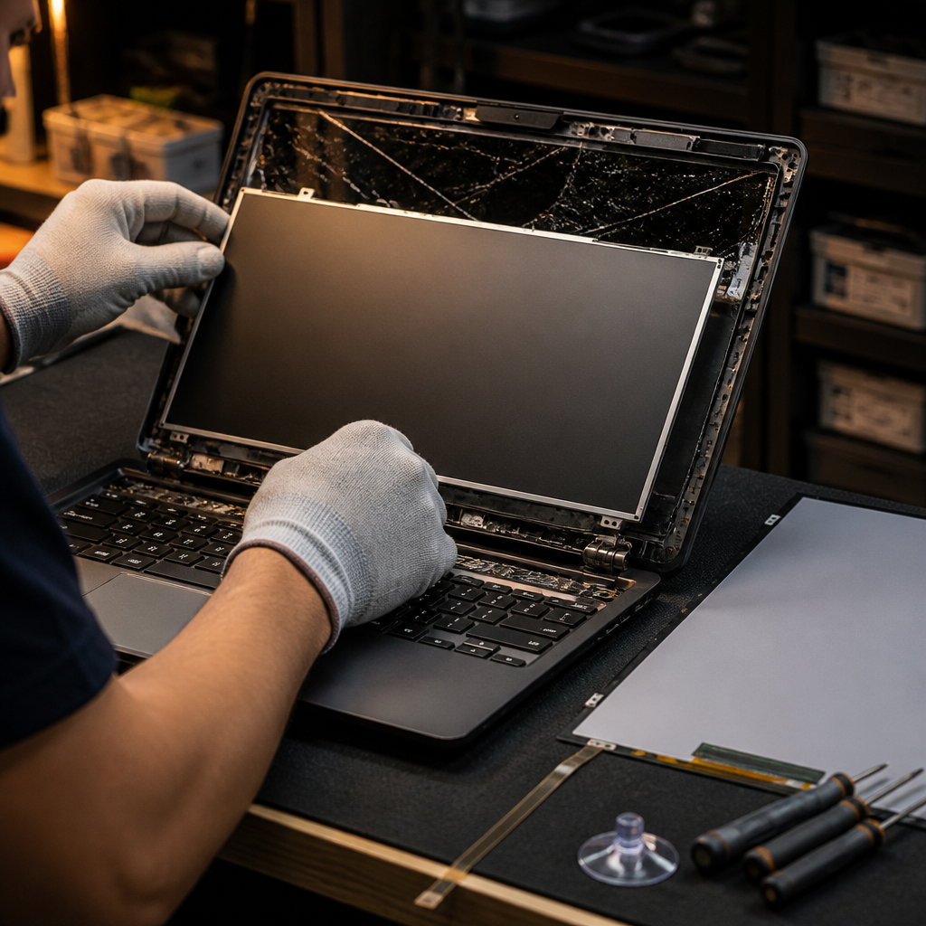 เปลี่ยนจอโน้ตบุ๊ก ASUS Acer Lenovo ลำปาง